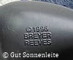 Mold Markierung am Bauch eines Stablemate-Modelles - Copyright, 1998 BREYER&nbsp;REEVES